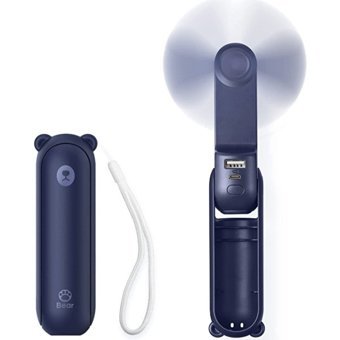 Weichuang Bear Mini El Tipi Vantilatör Açık Mavi