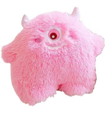Jzcat Pembe Çocuk Küçük Canavar Bebek Oyuncak 25 cm Peluş Oyuncak