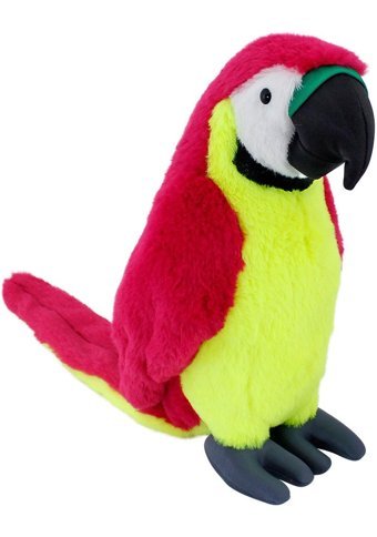 Neco Plush Plush Fuşya Papağan 35 cm Peluş Oyuncak