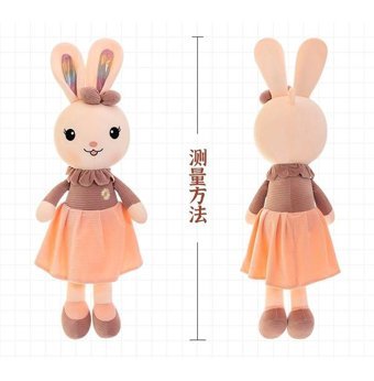 Carrier Pembe Taşıyıcı Boyunda Manny Tavşan Bebek 85 cm Peluş Oyuncak