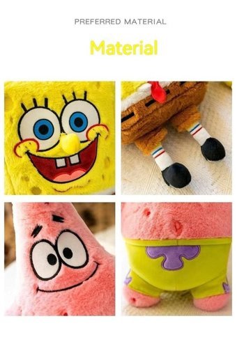 Bruigy Prodigy Toy Spongebob Squarepants Peluş Oyuncak