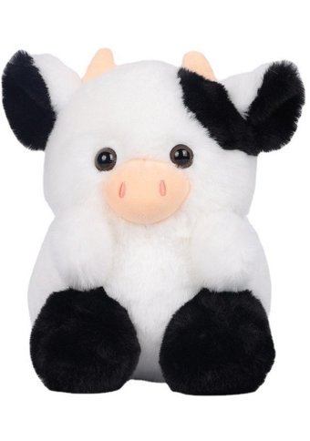 Jzcat Sevimli Inek Siyah 20 cm Peluş Oyuncak