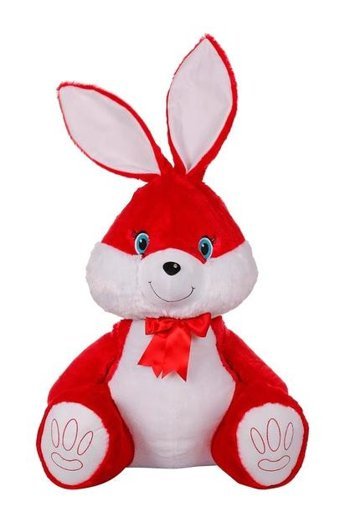 Selay Oyuncak Kırmızı Tavşan 50 cm Peluş Oyuncak