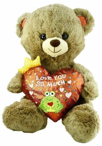 Vardem Oyuncak Kalpli Ayı Love You 30 cm Peluş Oyuncak