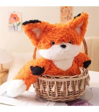 Yucama Siyah Büyük Kuyruk Küçük Tilki 30 cm Peluş Oyuncak