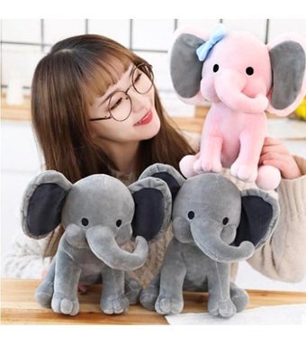 Magideal Suntek Güzel Fil Bebek Doldurulmuş Hayvan 9.8 inç Peluş Oyuncak