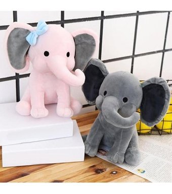 Magideal Suntek Güzel Fil Bebek Doldurulmuş Hayvan 9.8 inç Peluş Oyuncak