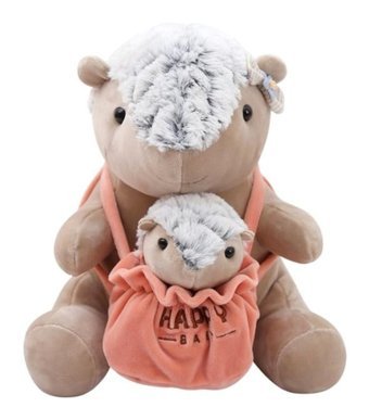 Worryfreeshopping Yüksek Kaliteli Oturan Anne Ve Bebek Peluş Oyuncak