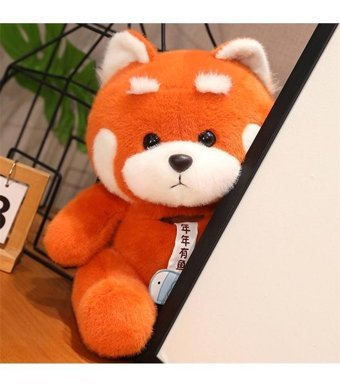 Jzcat Sevimli Kırmızı Panda Turuncu 23 cm Peluş Oyuncak