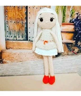 Trendtel Amigurumi Şule Bebek Oyuncak Örgü Peluş Oyuncak