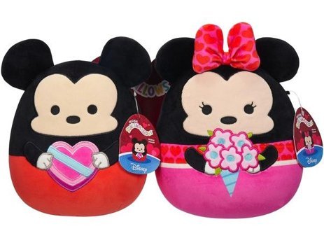 Squishmallows Disney Serisi Mickey Ve Minnie 2'li 20 cm Peluş Oyuncak