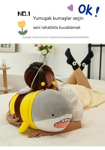 Carrier Taşıyıcı Köpekbalığı Arı 60 cm Peluş Oyuncak