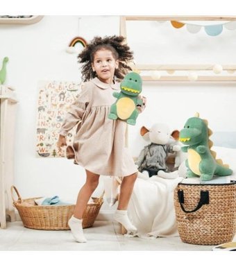 Carrier Sevimli Dinozor Yeşil Peluş Oyuncak