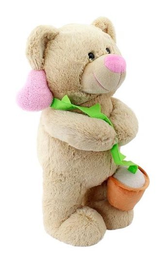 Neco Plush Kalp Çiçekli Ayı 55 cm Peluş Oyuncak