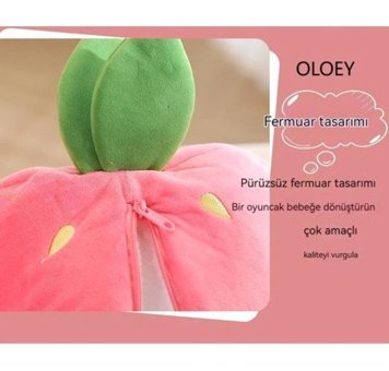 Worryfreeshopping Sevimli Dönüşüm Meyve Tavşan 35 cm Peluş Oyuncak