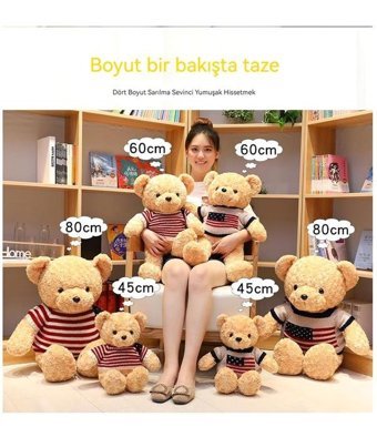 Alibee Oloey Kucaklı Ayı Bebek Peluş Oyuncak