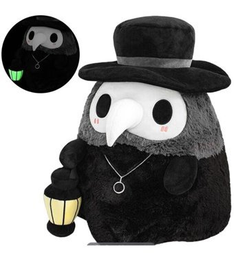 Luckystar Pandemi Doktoru Kahramanı Siyah Peluş Oyuncak