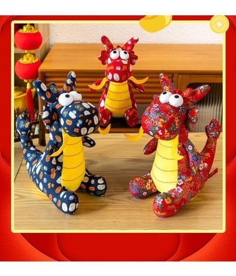Luckystar Ejderha Kırmızı Peluş Oyuncak