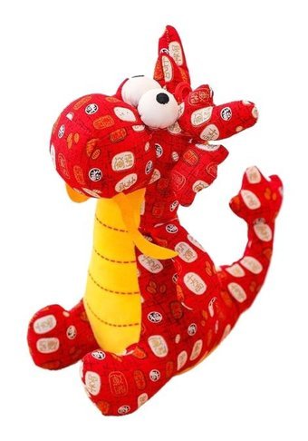 Luckystar Ejderha Kırmızı Peluş Oyuncak