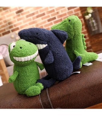 Jzcat Büyük Diş Bebek Dinozor Peluş Oyuncak
