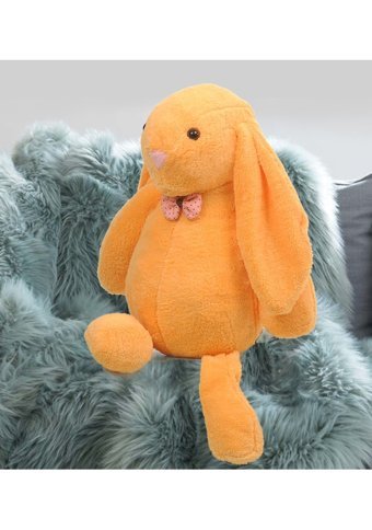 Sole Uyku Arkadaşım Uzun Kulak Bunny Peluş Tavşan Turuncu 65 cm Peluş Oyuncak