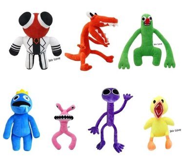 Yucama 7 Pieces Rainbow Friends Stuffed Toys Kids Gifts Dolls 25 cm Peluş Oyuncak