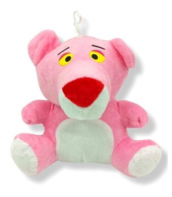 Pop Şeker Pembe Panter Sevimli Oturan 18 cm Peluş Oyuncak
