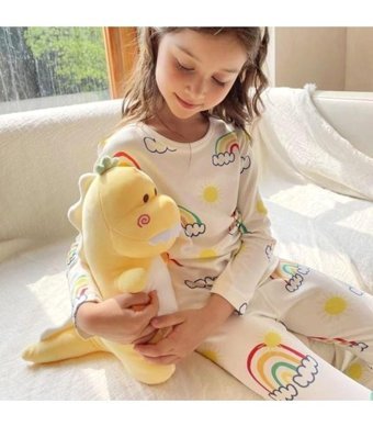 Carrier Sevimli Dinozor Sarı Peluş Oyuncak