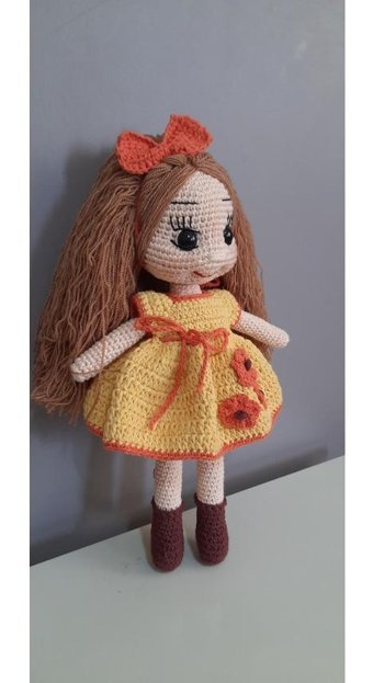 Petekhobby Amigurumi Şeker Kız 30 cm Peluş Oyuncak