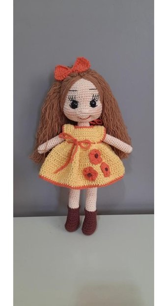 Petekhobby Amigurumi Şeker Kız 30 cm Peluş Oyuncak
