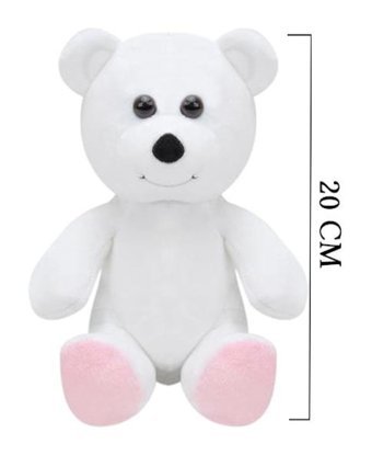 Selay Oyuncak Beyaz Ayı 20 cm Peluş Oyuncak