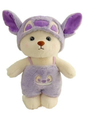 Yucama Bebek Ayı Giydirme Mor Peluş Oyuncak