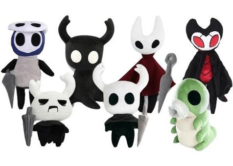 Alibee Siyah Hollow Knight Zote Teddy 22 cm Peluş Oyuncak