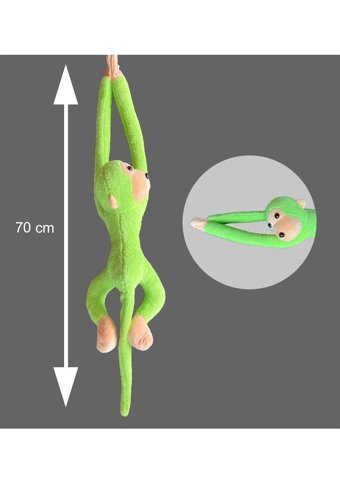 Sole Mavi Maymun Elleri Yapışabilen Uyku Ve Oyun Arkadaşı 70 cm Peluş Oyuncak