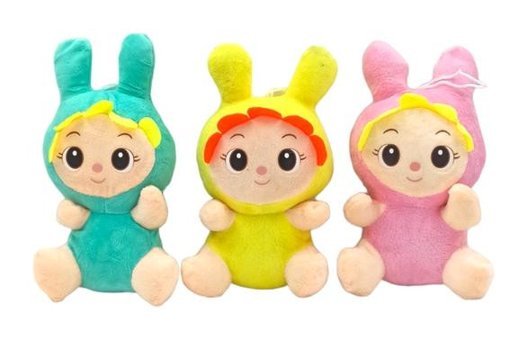 Pop Şeker Ayçiçeği Tavşan Bebekler 23 cm Peluş Oyuncak