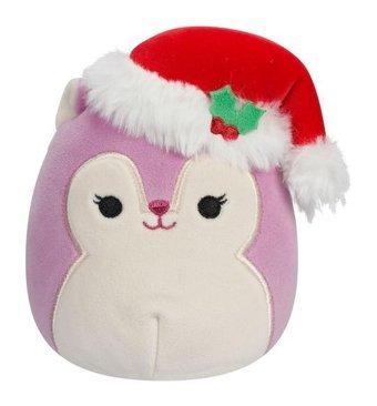 Squishmallows Yılbaşı Serisi Sincap Allina 13 cm Peluş Oyuncak