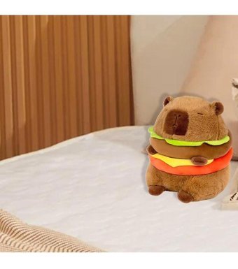 Magideal Suntek Hamburger Capybara Araba Peluş Oyuncak
