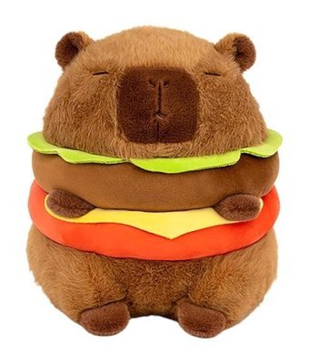 Magideal Suntek Hamburger Capybara Araba Peluş Oyuncak