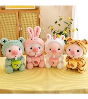 Alibee Yeşil Kawaii Bubble Teddy 25 cm Peluş Oyuncak