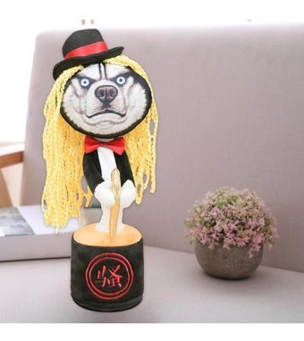 Magideal Suntek Komik Peluş Köpek Shake Dance & Sing Peluş Oyuncak