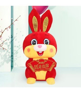Magideal Suntek Çin Yeni Yılı Tavşan Peluş Oyuncak