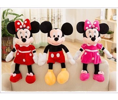 Alibee Pembe Hainan Shenda Disney Mickey Mouse Minnie 30 cm Peluş Oyuncak