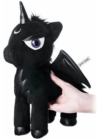 Yucama Tek Boynuzlu Koyu Hayvan Bebek 30 cm Peluş Oyuncak