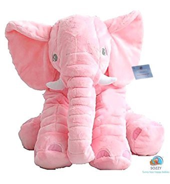 Sozzy Toys Uyku Arkadaşım Fil Pembe Peluş Oyuncak
