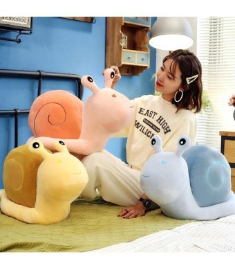 Luckystar Salyangoz Sarı Peluş Oyuncak