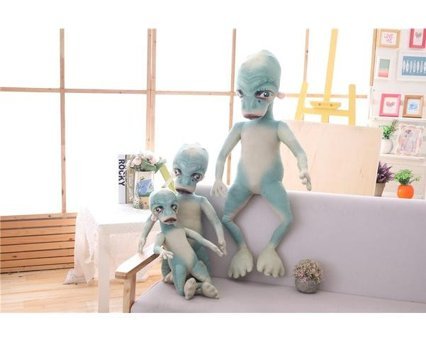 Luckystar Çılgın Uzaylı Figürü Mavi Peluş Oyuncak