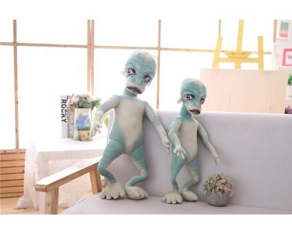 Luckystar Çılgın Uzaylı Figürü Mavi Peluş Oyuncak