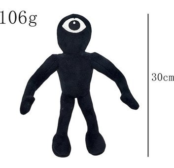 Alibee Siyah Jea Love Doors RobloXFigürlü Peluş Oyuncak