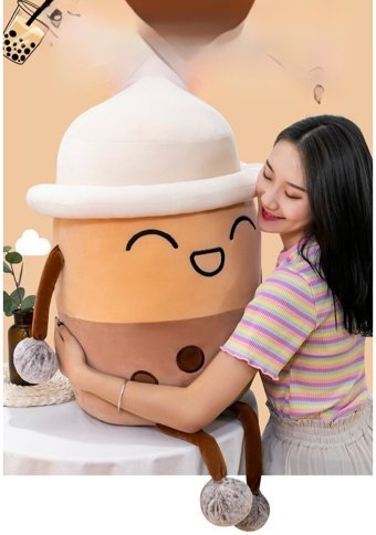 Yystore Sevimli İçecek Şekilli Ekstra Büyük 70 cm Peluş Oyuncak