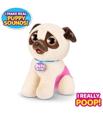 Giochi Preziosi Pembe Pets Alive Sürpriz Sesli Köpeğim Peluş Oyuncak